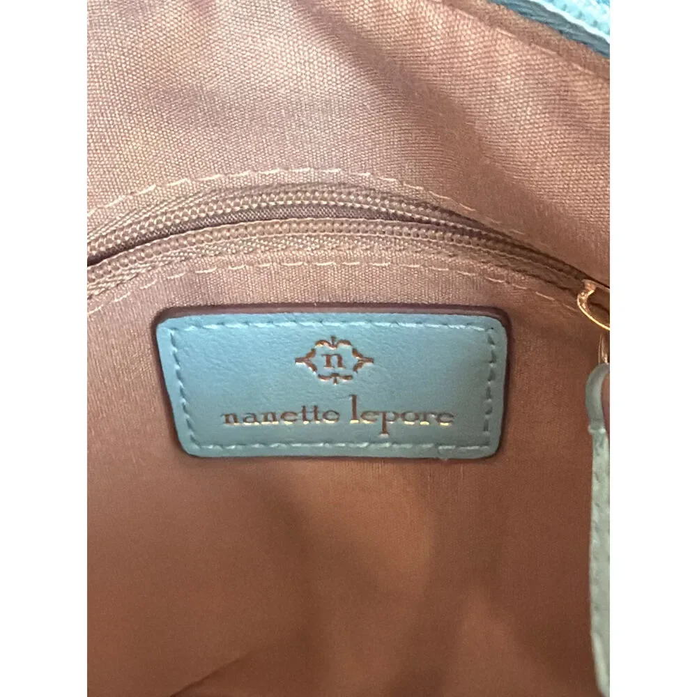 Nanette Lepore Teal Tote Crossbody Bag With Coin Pouch One Size